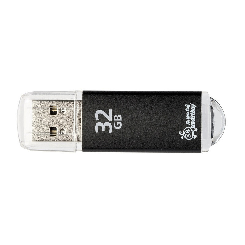 Флеш-память Smartbuy V-Cut, 32Gb, USB 2.0, чер, SB32GBVC-K