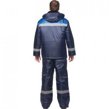 Куртка рабочая зимняя муж з32-КУ син/вас оксф 60-62/182-188