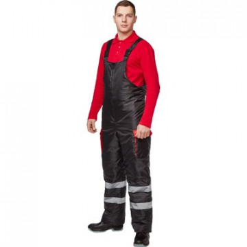 Костюм рабочий зимний муж з26-КПК черн/красн (р.52-54) 170-176