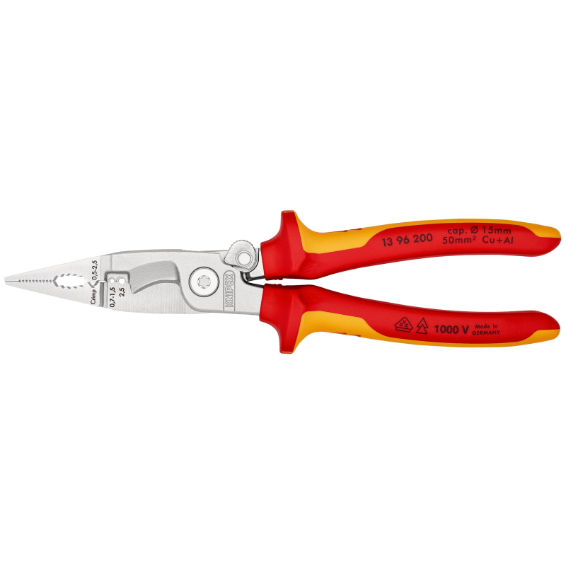 Клещи электромонтажные VDE L-200 мм KNIPEX KN-1396200