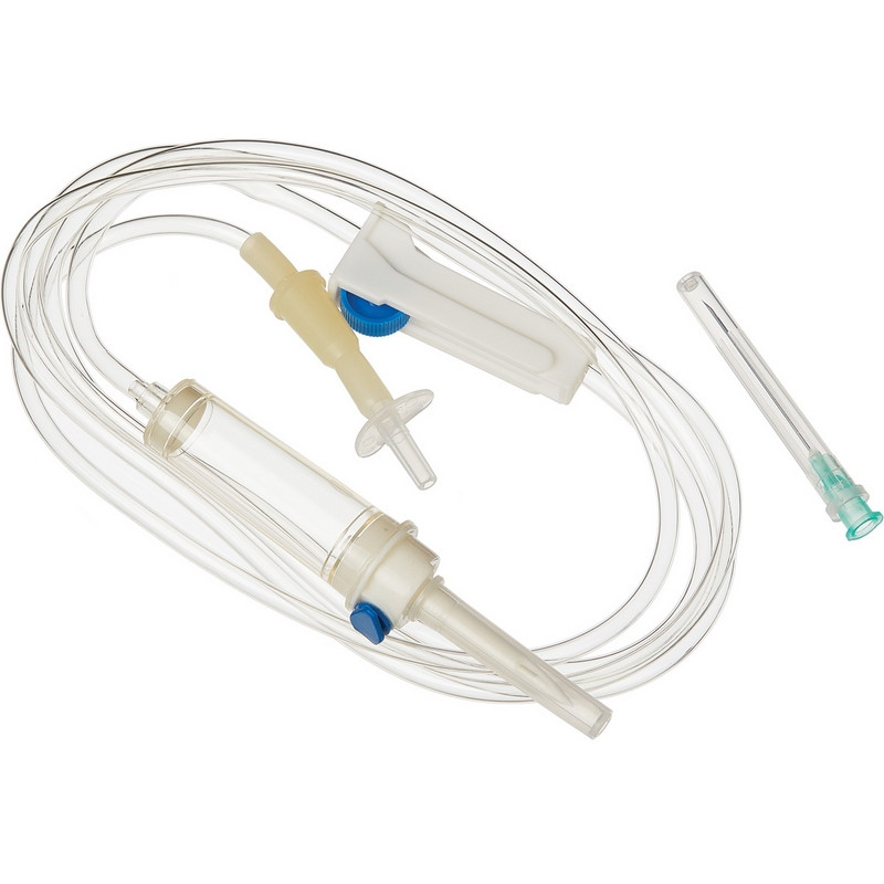 Система для в/в вливания инф.растворов (пластик. игла), KDM