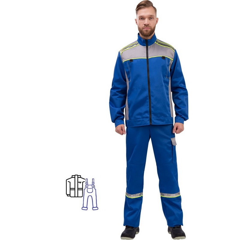 Костюм рабочий летний муж. л26-КПК вас/сер (р.60-62) 170-176