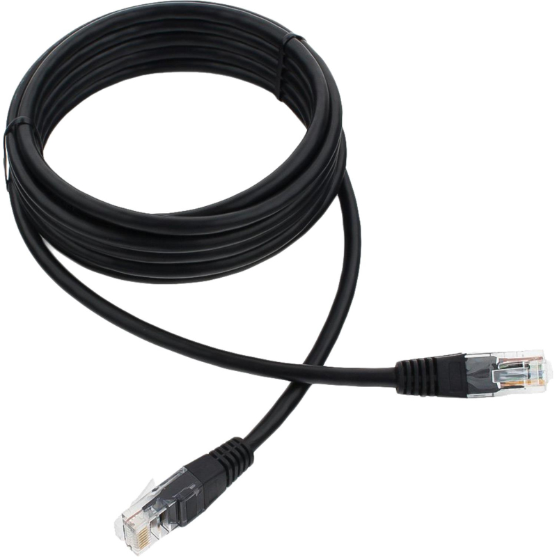 Патч-корд UTP Cablexpert PP12-3M/BK 5e, 3м, чёрный