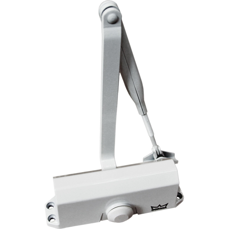 Доводчик Dormakaba TS77 EN 4, с рыч.тягой, до 80 кг, белый (76060111)