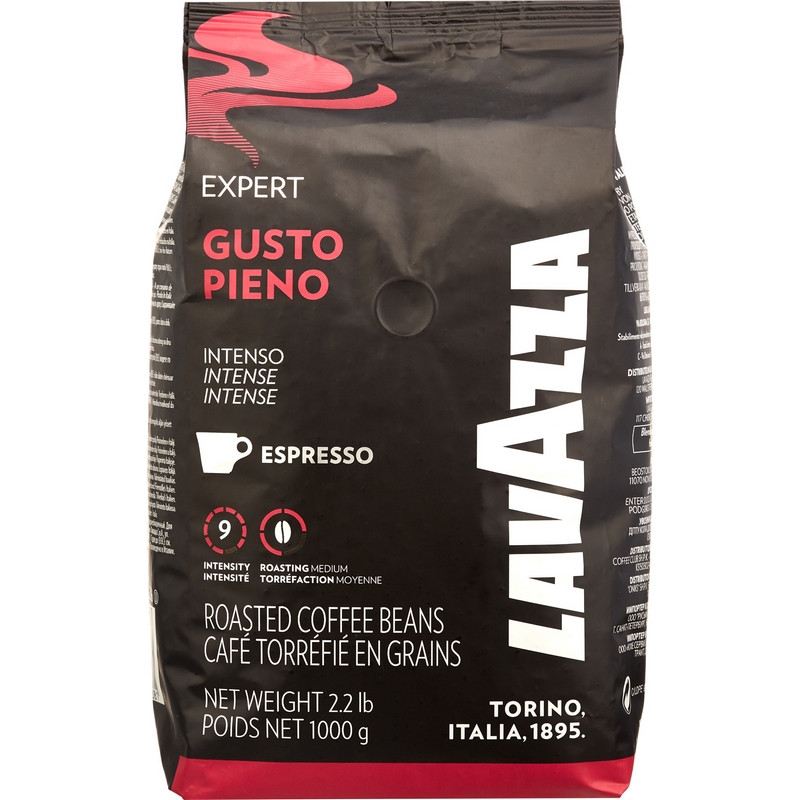 Кофе Lavazza Gusto Pieno Expert в зернах, 1кг