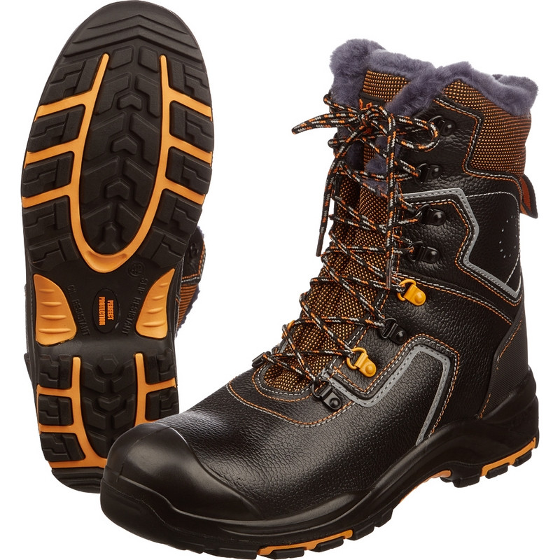 Ботинки с высоким берцем PERFECT PROTECTION ПУ/НР с ПП+НМ+АС р.45 (111735)