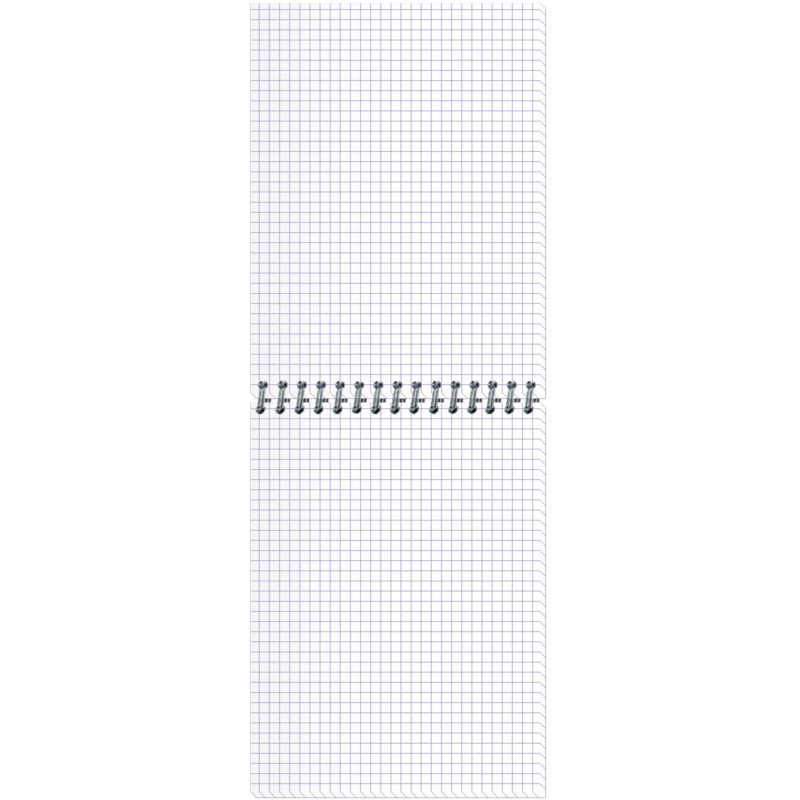 Блокнот А5,40л,клетка,метал.гребень,цв.обложка Стильный Офис 2935 в ассорт
