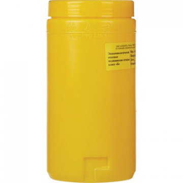Емкость-контейнер д/сбора ост.инстр.с иглосъем.Б Жел.1,5л.ОЛДАНС