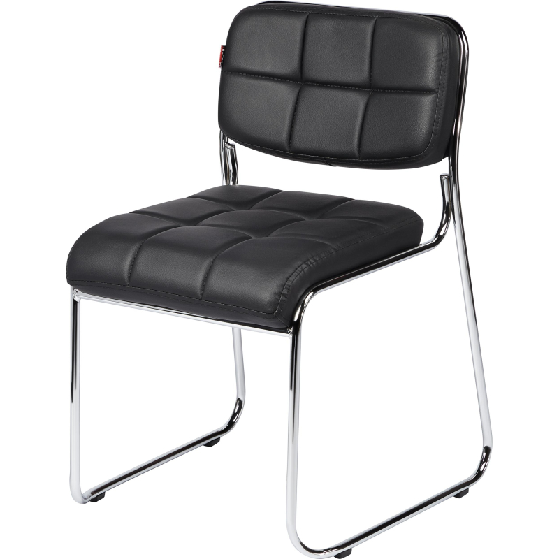 Стул BN_TQ_Стул Echair-803 VP к/з черный,без подл., хром