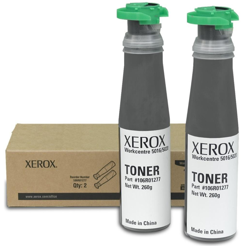 Тонер-картридж Xerox 106R01277 чер. для WC5016/5020B  (2шт/уп)