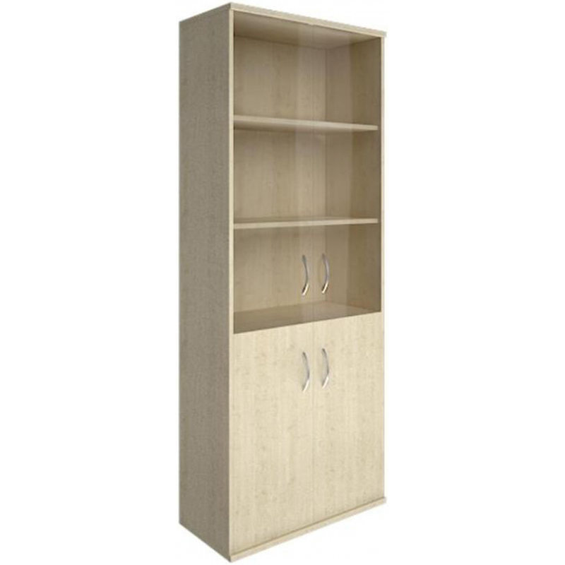 Шкаф RIVA   высокий широкий стекл.А.СТ-1.2 клен чист. В1975