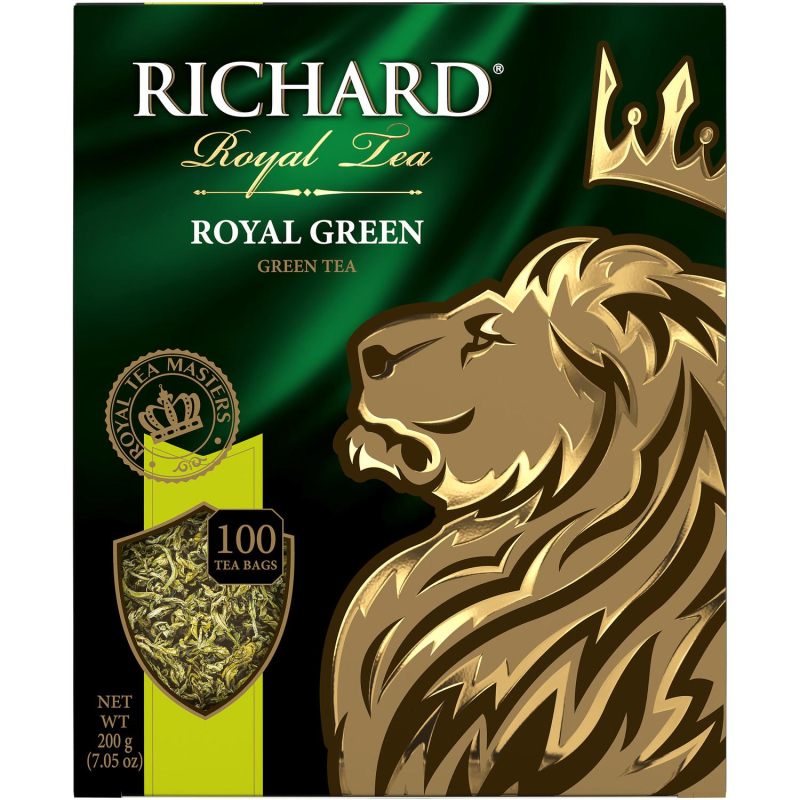 Чай Richard Royal Green зеленый, 100 пак