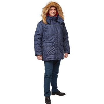 Куртка рабочая зимняя муж. з28-КУ син (р.48-50)170-176