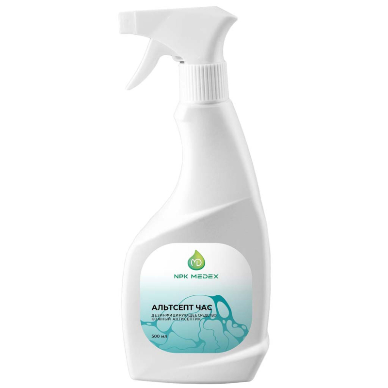 Антисептик кожный Альтсепт ЧАС,  Спиртовой, 0,5л. (спрей)