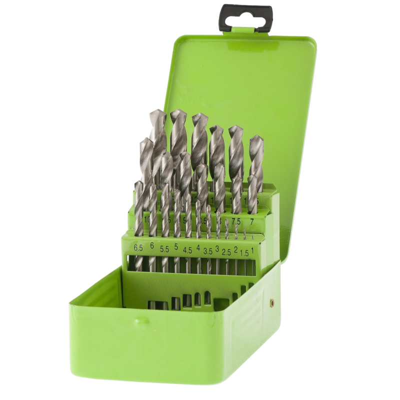 Набор сверл по металлу Сибртех, 25 шт, 1-13 мм, HSS (72379)