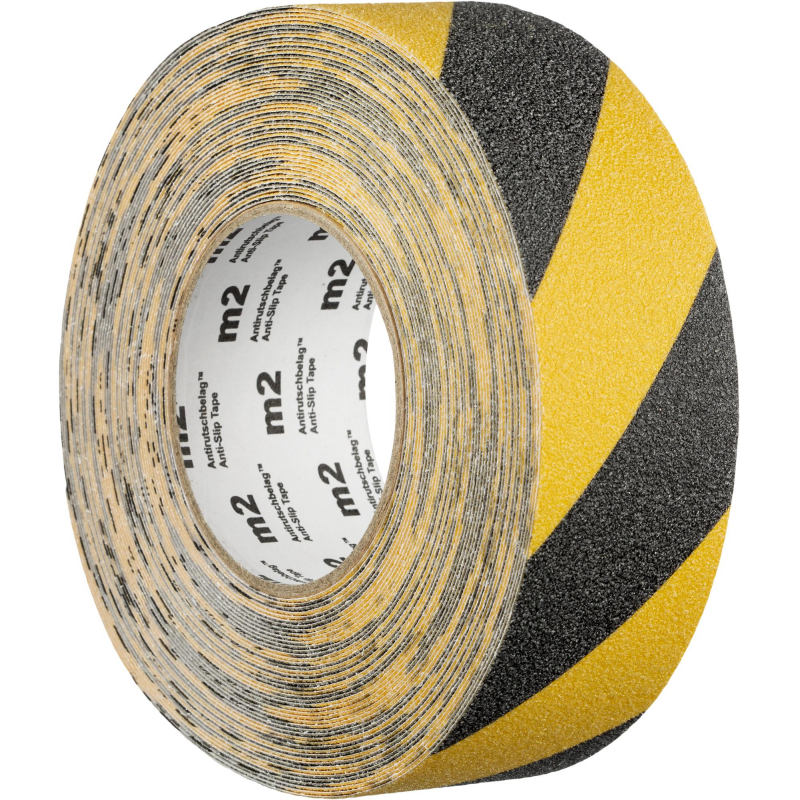 Лента противоскользящая 50мм х 18,3м желто-черная
