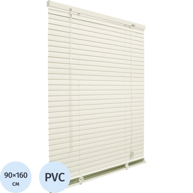 Жалюзи SKR Горизонтальные пластиковые Ванильный 90х160