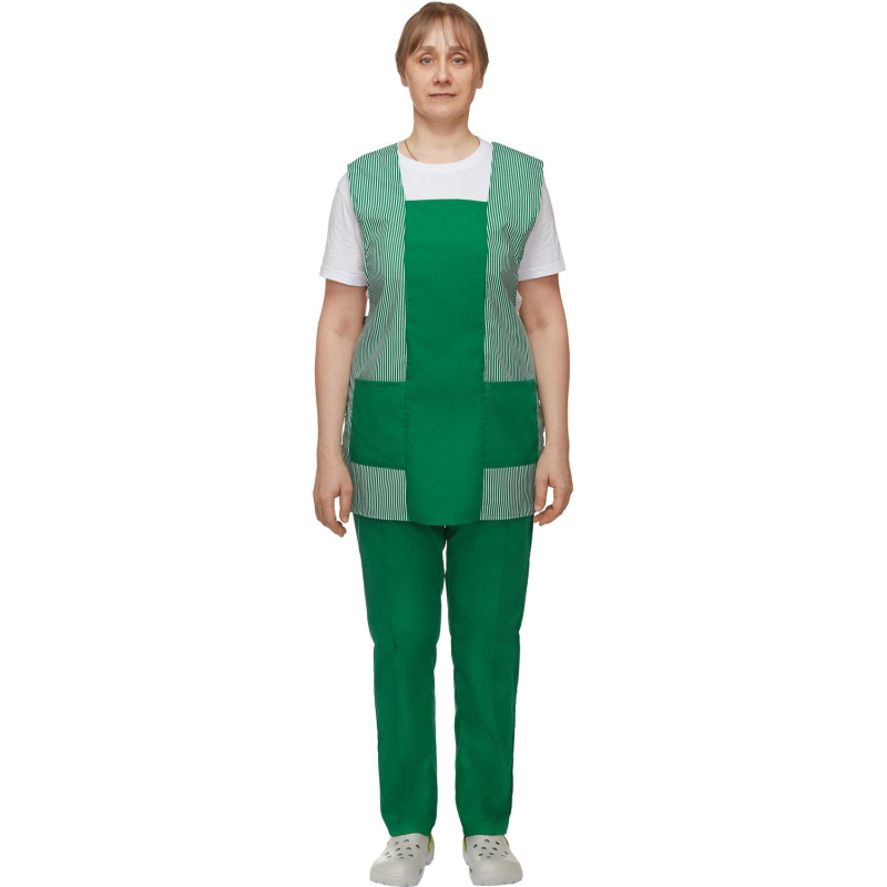 Костюм для горничных и уборщиц у08-СБР зелен (р.52-54)р.170-176