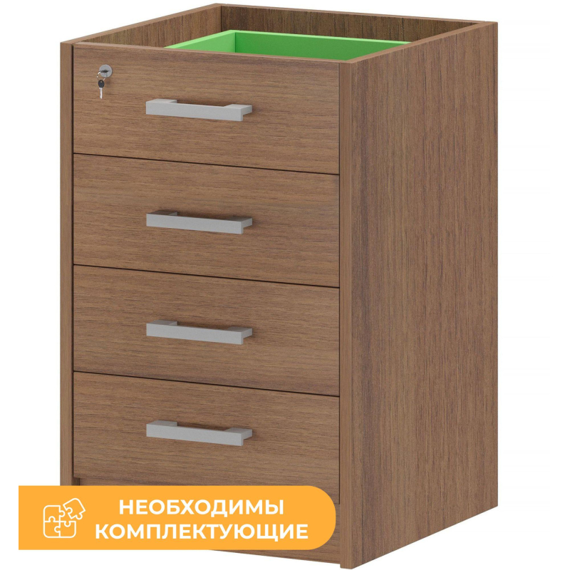 Тумба PT Арго Корпус приставной АТ-05 орех