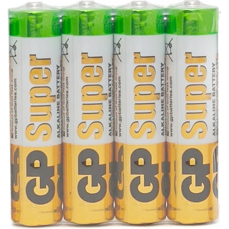 Батарейка GP Super эконом AAA/LR03/24A GP24ARS-2SB4/15AA21RA-2CRS4 4шт/уп