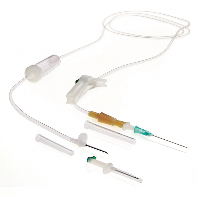 Система переливания р-ров одноразовая (металл.шип ) игла 0,8х40 21G SFM