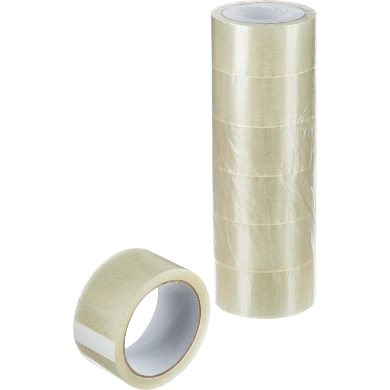 Клейкая лента упаковочная 48мм х 66м, прозрачная, 38мкм, 72шт/уп