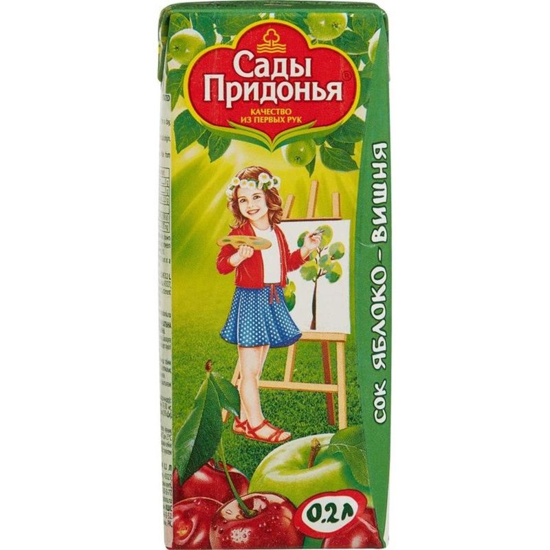Сок Сады Придонья яблочно-вишневый 0,2л