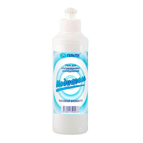 Гель для УЗИ МЕДИАГЕЛЬ 250г/бут. высокой вязкости (цв.)