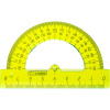 Транспортир 8см,   180градусов NEON Cristal  цвет ассорти ТР-01