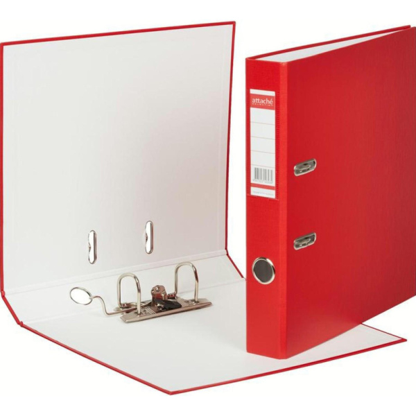 Папка-регистратор ECONOMY ,б/мет.уг,50мм,красн,ПБП1,карм.кор