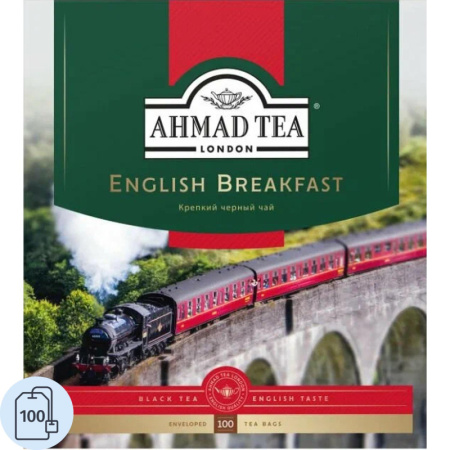 Чай Ahmad English Breakfast черный 100пак/уп 6001-08