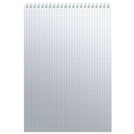 Блокнот на спирали А4 60л. бордо картон д/лог.клет.14ш