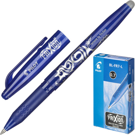 Ручка гелевая PILOT BL-FR7 Frixion резин.манжет синий 0,35мм Япония