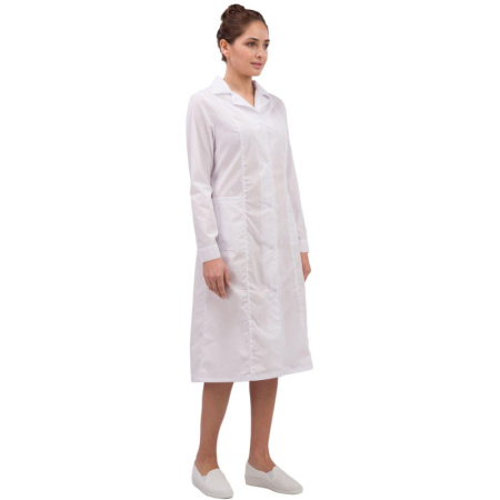 Халат для медицинского персонала жен. м04-ХЛ цв.бел. (р.52-54) 170-176