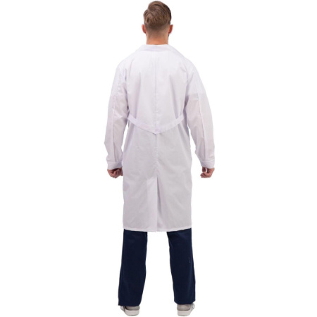 Халат для медицинского персонала муж. м04-ХЛ цв.бел. (р.56-58) 170-176