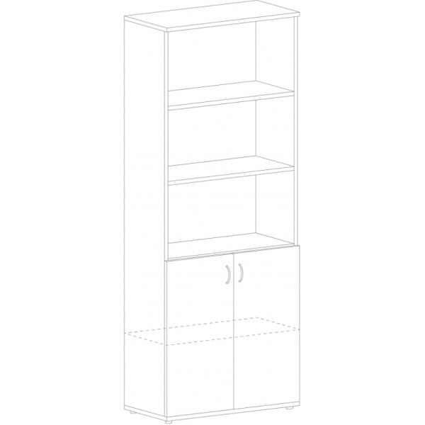Шкаф SL Imago   полузакрытый СТ-1.1 орех (СТ-1,Д-3Пр,Д-3Л)