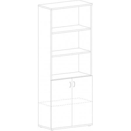 Шкаф SL Imago   полузакрытый СТ-1.1 орех (СТ-1,Д-3Пр,Д-3Л)