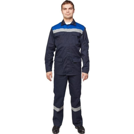 Костюм рабочий летний муж л05-КБР син/вас (р.44-46) 170-176 (Арсенал-СП)
