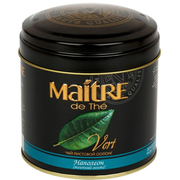 Чай Maitre Наполеон листовой зел.100г ж/б