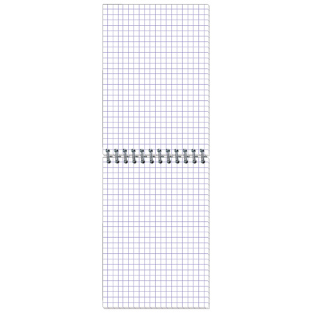 Блокнот МИКРОВЕЛЬВЕТ- А6 50л. спираль, зеленый, клетка 80шт