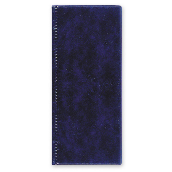 Визитница настольная на 96 визиток 2350И-201, ПВХ, синий, Россия