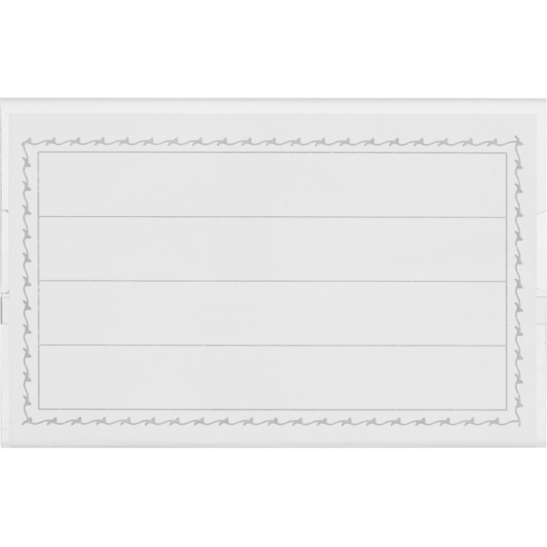 Бейдж 90х55мм Attache металл зажим/булавка (50шт)