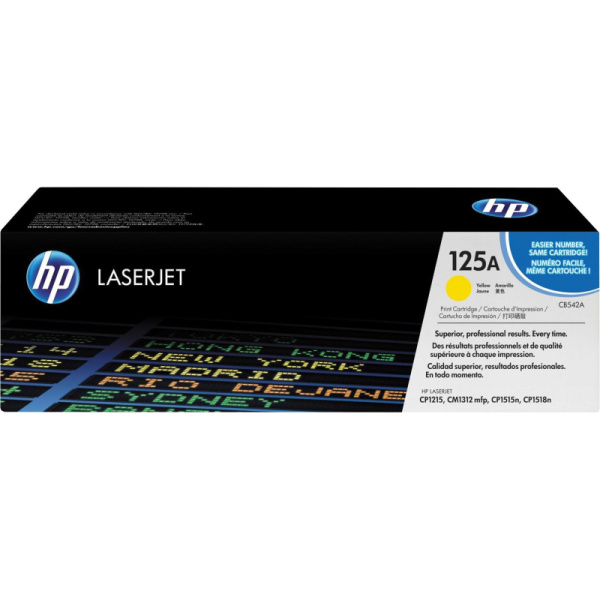 Картридж лазерный HP 125A CB542A жел. для LJ CP1215/1515