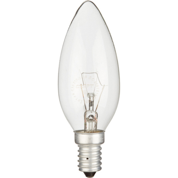 Электрическая лампа СТАРТ свеча/прозрачная 60W E14