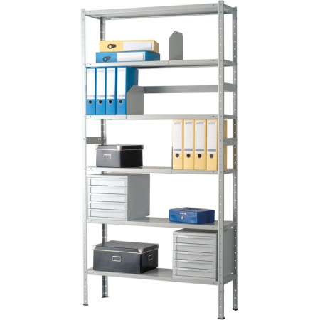 Стеллаж металлический ПРАКТИК MS 6 полок 1000х300х2200