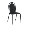 Стул UD_Селена (СМ-7/23) каркас черный, ткань черная Т-11