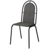 Стул UD_Селена (СМ-7/23) каркас черный, ткань серая Т-08