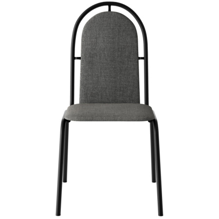 Стул UD_Селена (СМ-7/23) каркас черный, ткань серая Т-08