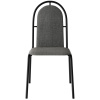 Стул UD_Селена (СМ-7/23) каркас черный, ткань серая Т-08