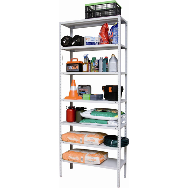 Стеллаж металлический P_МС-257/500 с 7-ю полками 1000x500x2500